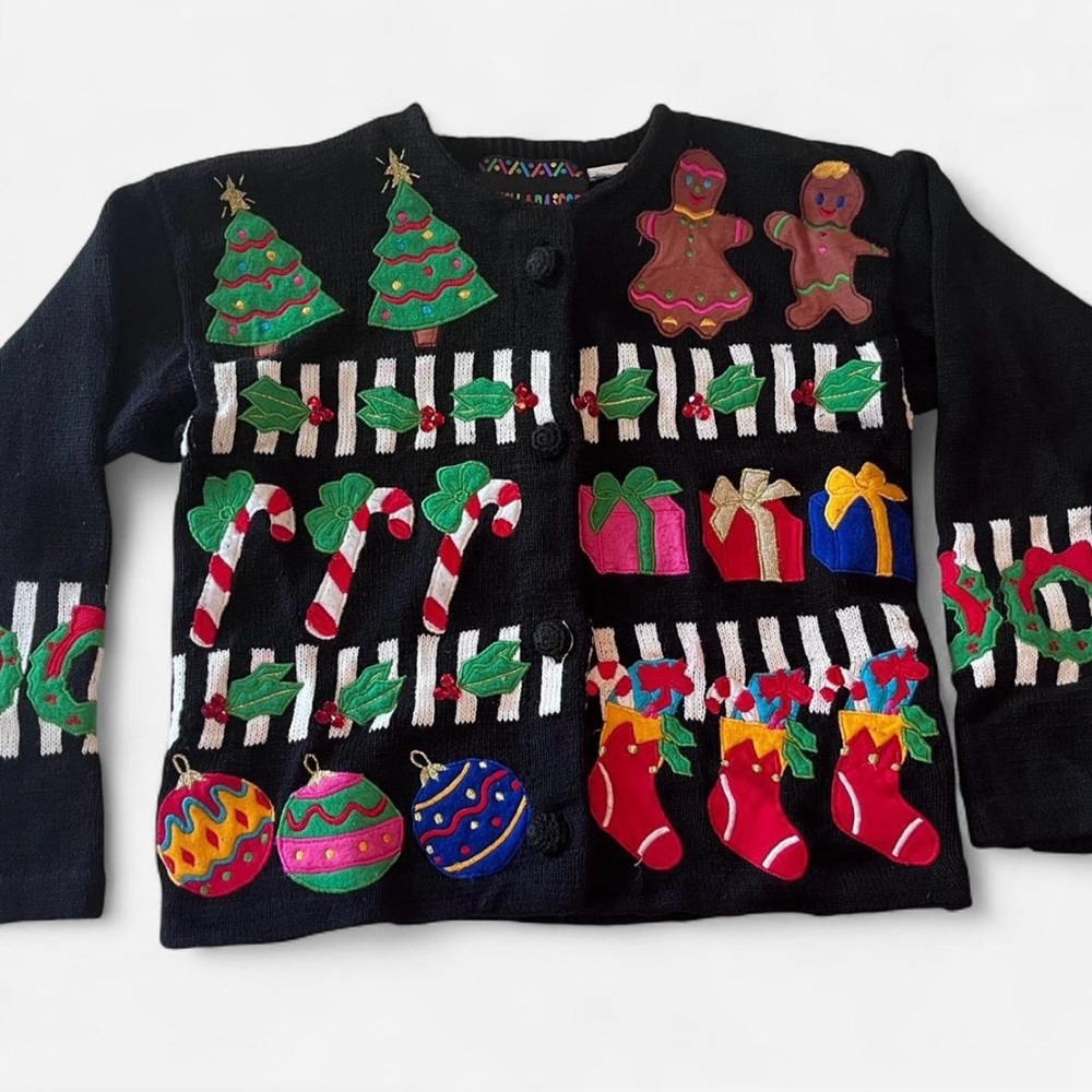 Vintage Bouillabaisse by Deborah Vintage Christmas Sweater (Small)